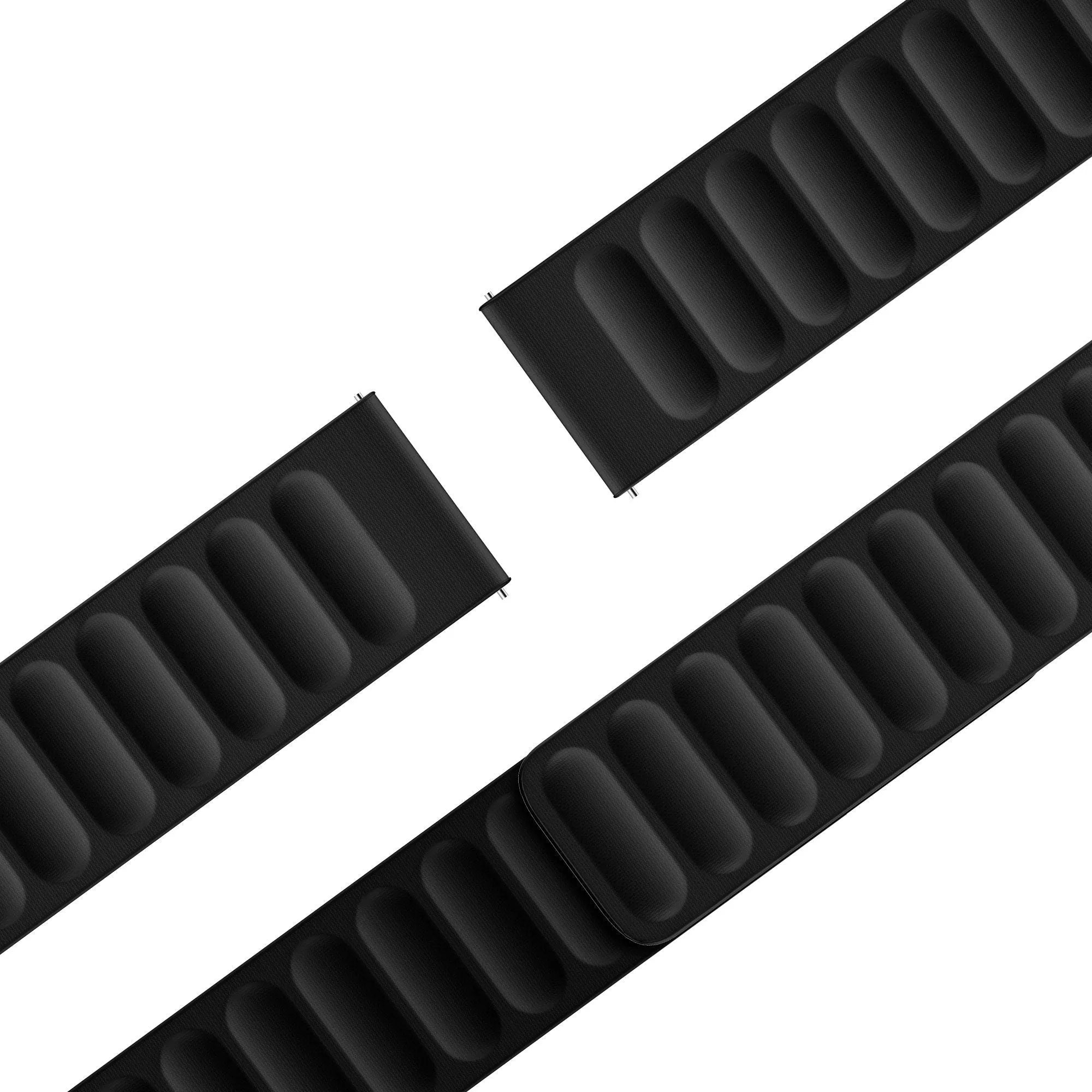 Bandz Suunto 9 Peak Pro magnetisches gewebtes Armband (Schwarz)
