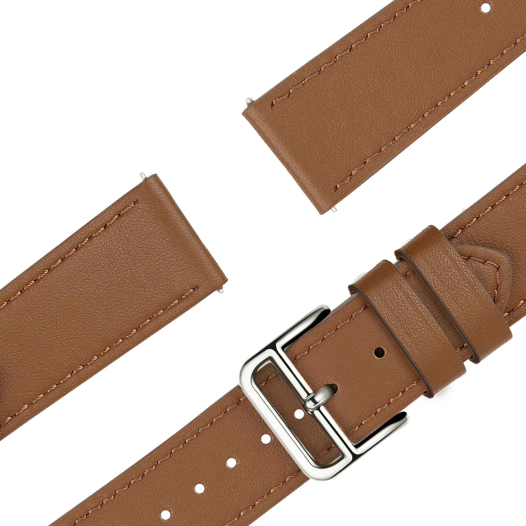 Bandz Garmin Forerunner 265s Lederarmband 'Deluxe' (Braun)