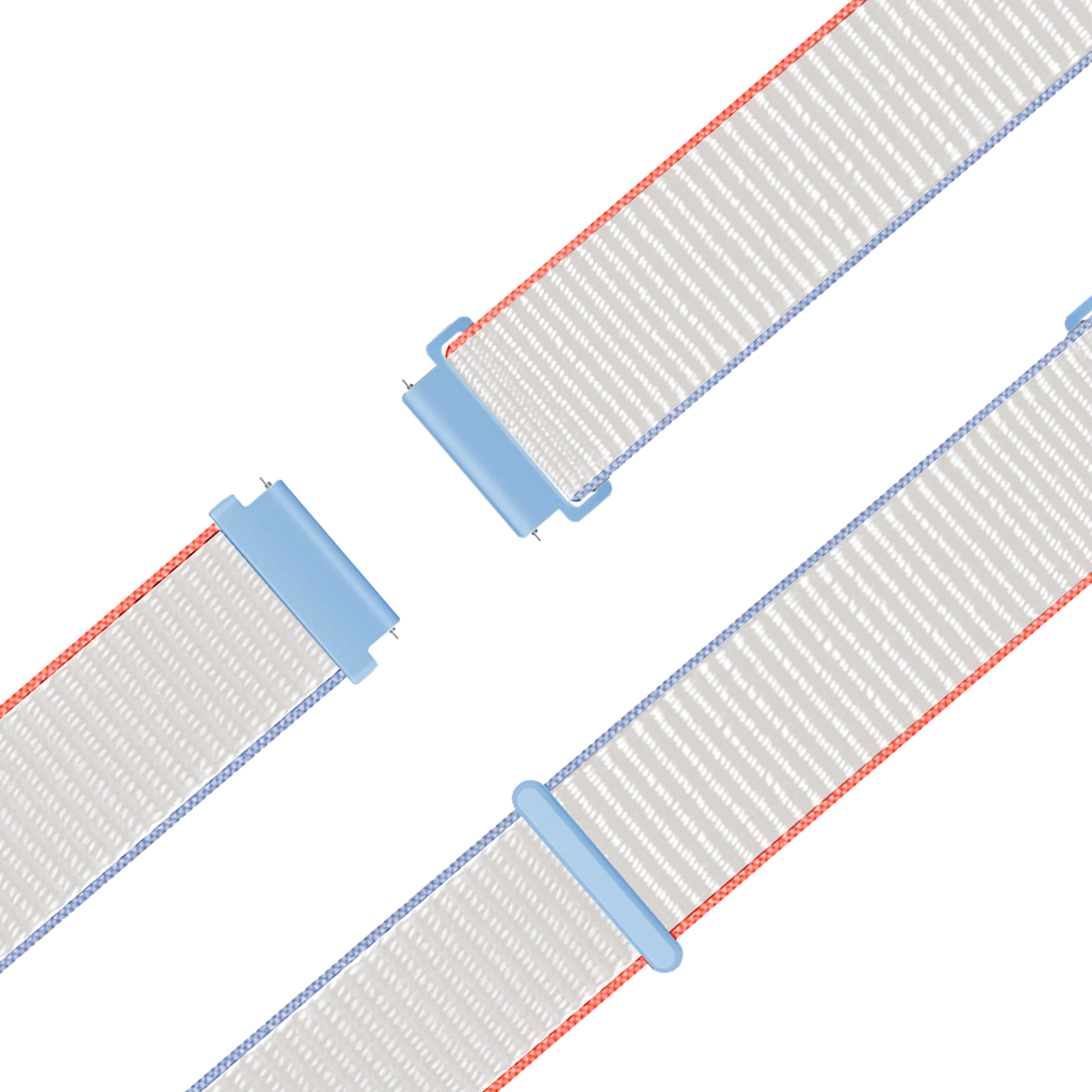 Bandz Garmin Forerunner 265s Nylon Loop Armband (Milk White)
