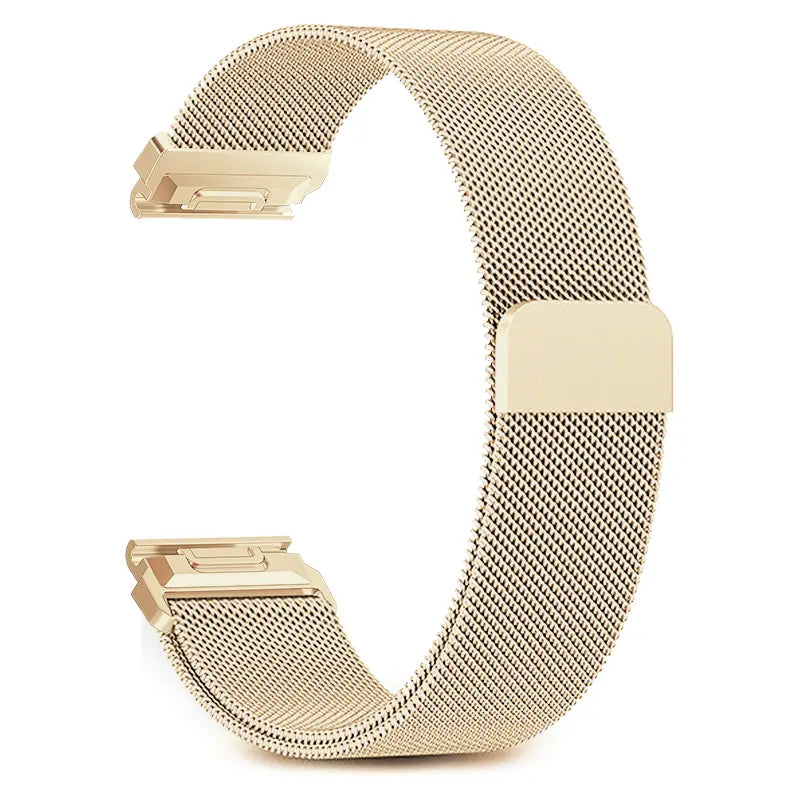 Garmin Fenix 9 - 43mm Premium Milanese Armband (Champagner Gold)
