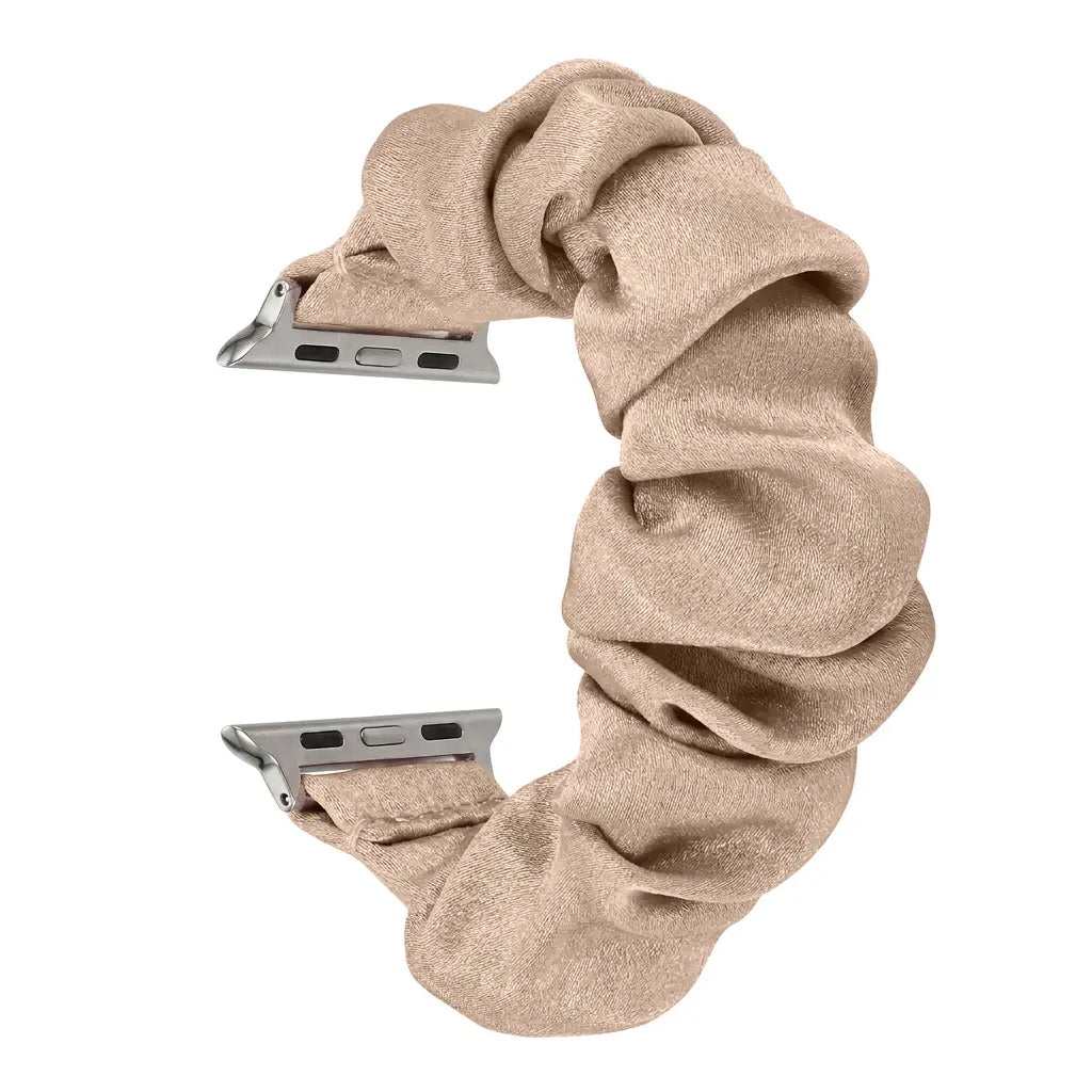 Nylon Scrunchie Strap, champagne