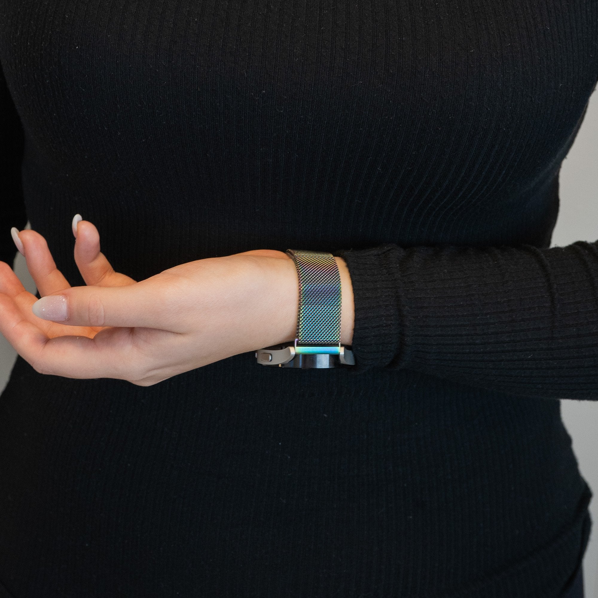 Bandz Garmin Vivomove Luxe Milanese Loop Armband (Regenbogen)