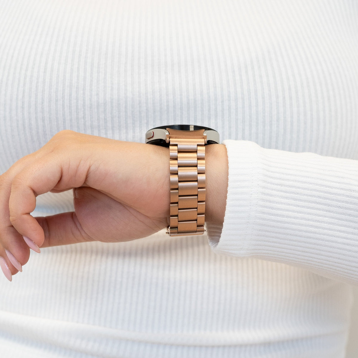 Steel Strap 'Classic', rose gold, lifestyle photo