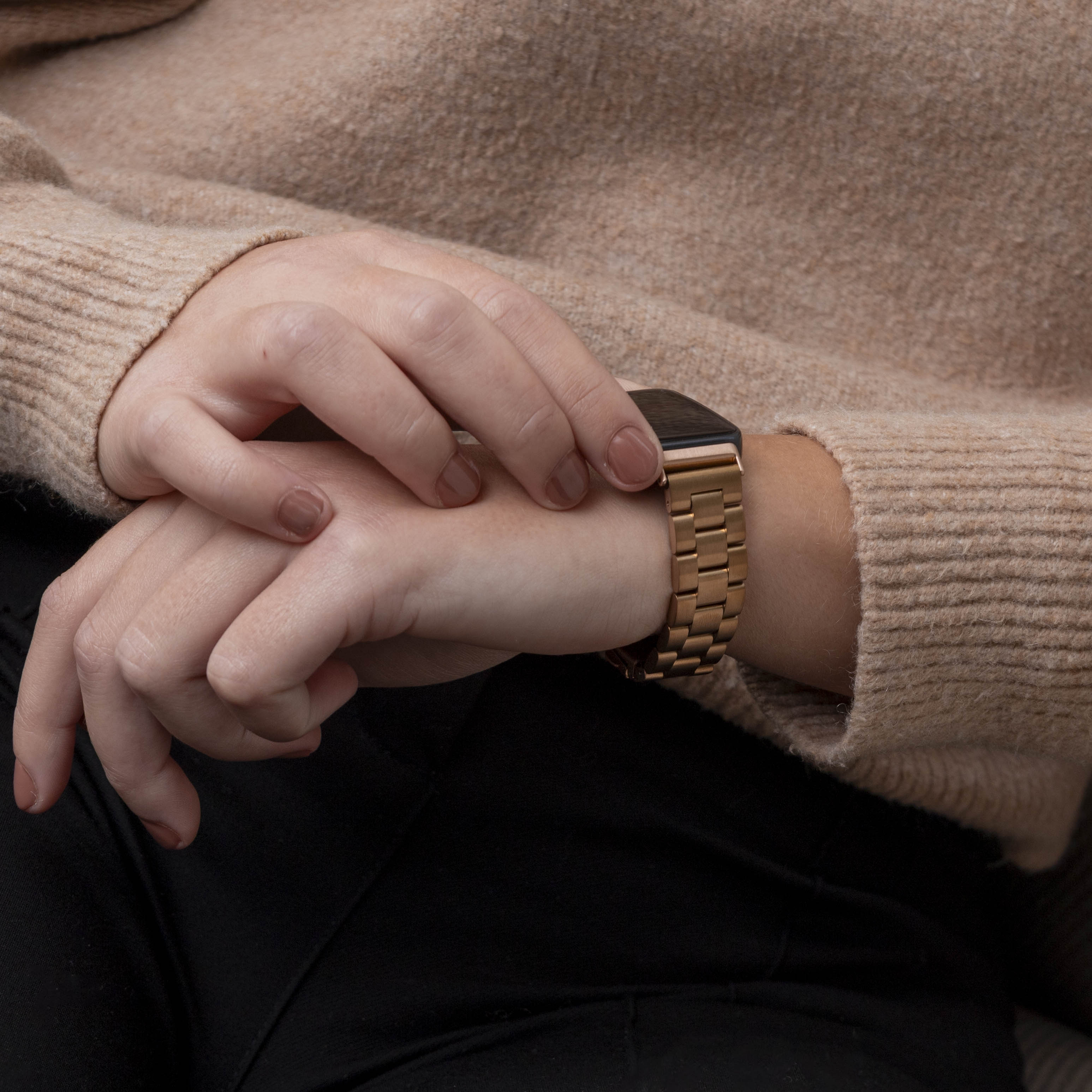 Huawei Band 8 Stahlarmband (Roségold)