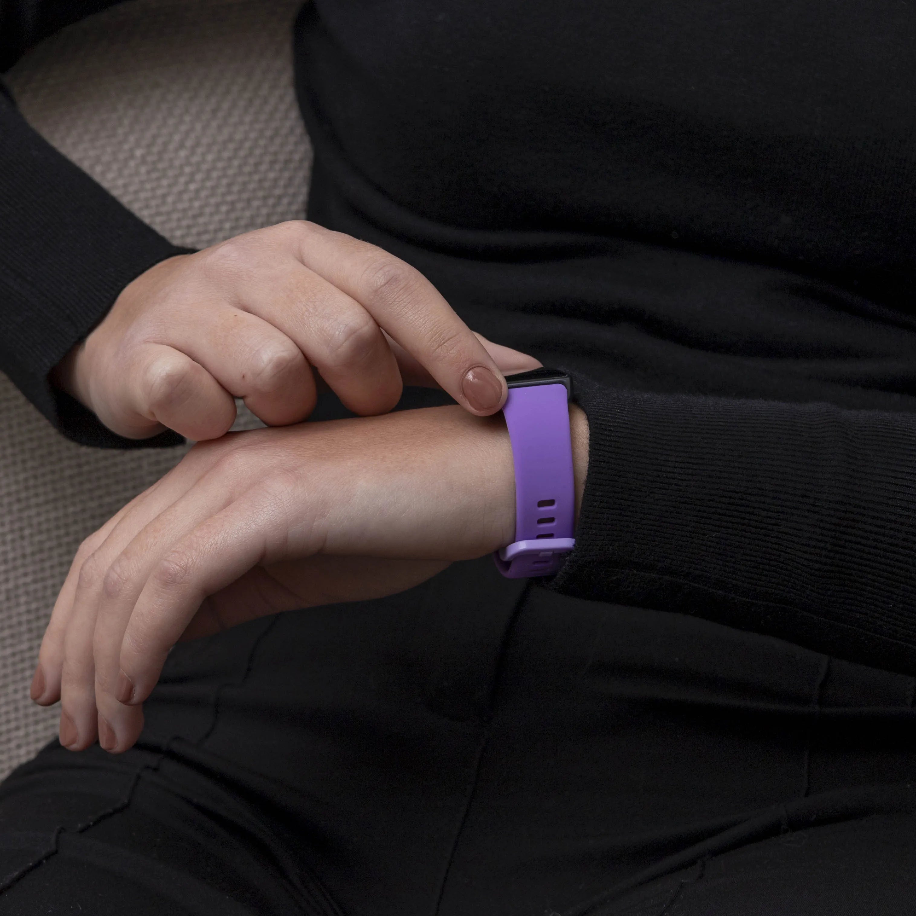 Silicone Strap, lilac, lifestyle photo