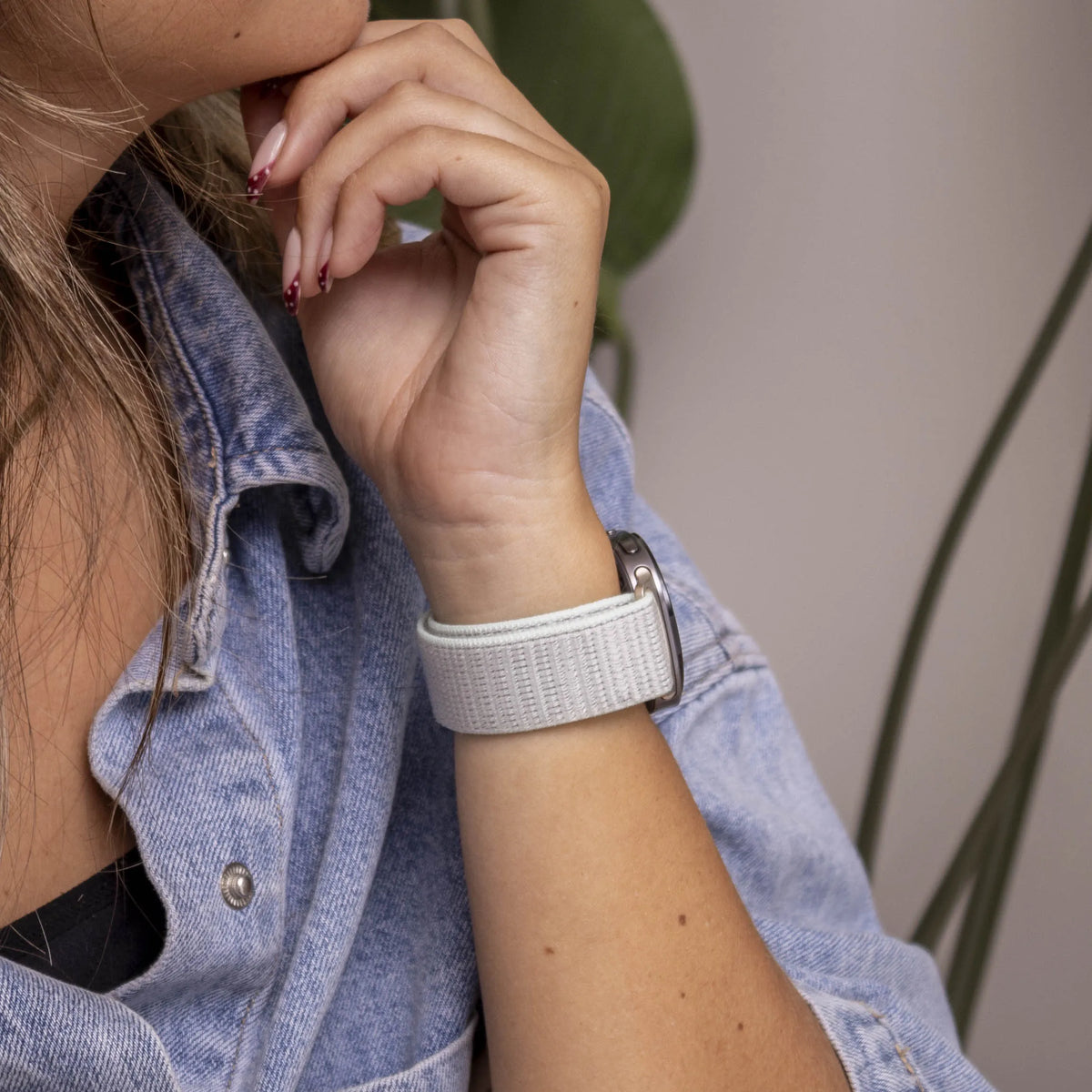 Nylon Strap, light cyan, lifestyle photo