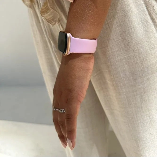 xoxo Wildhearts Apple Watch Silikonarmband (Knallige Rosa)