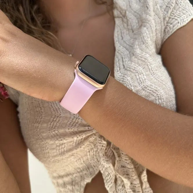 xoxo Wildhearts Apple Watch Silikonarmband (Knallige Rosa)