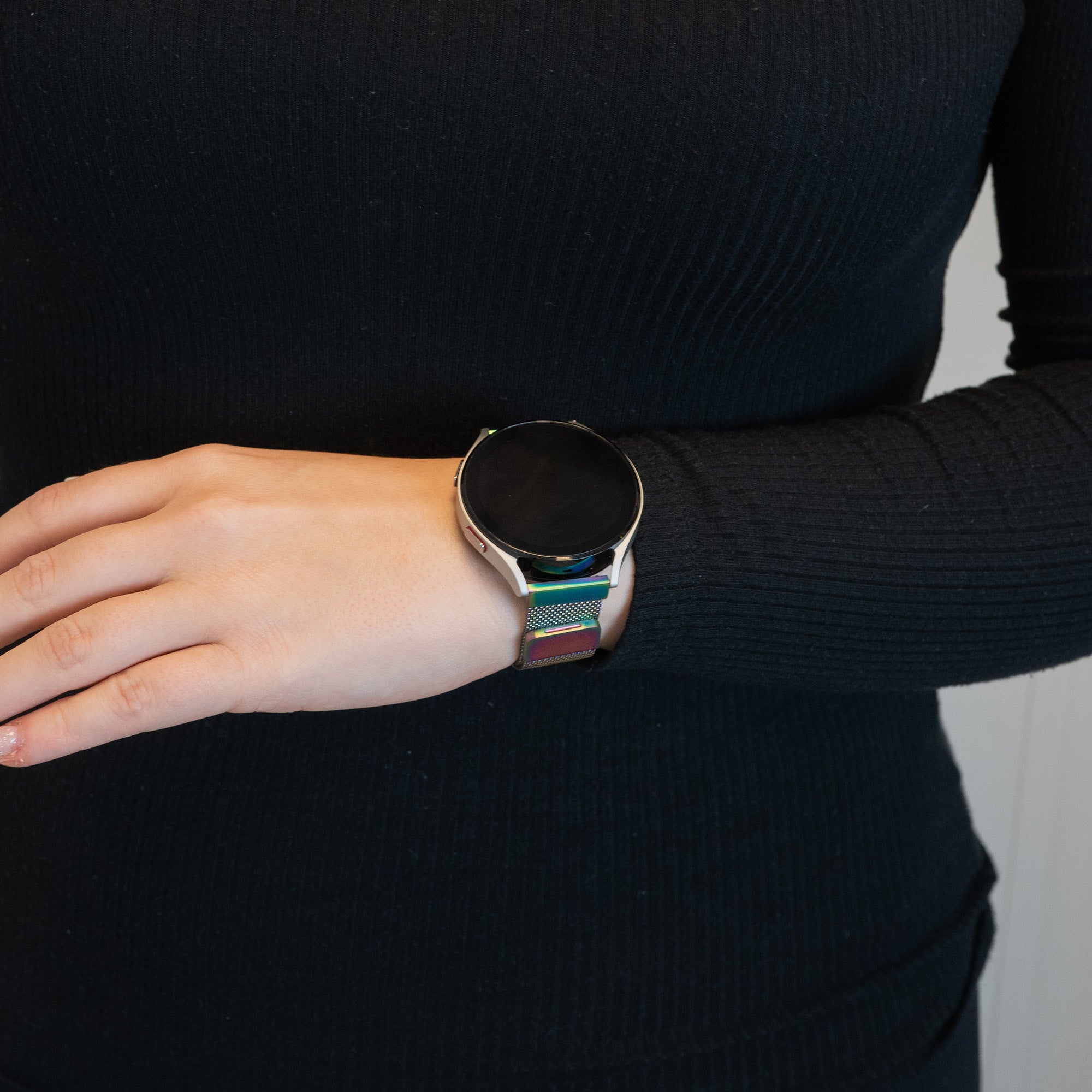 Bandz Garmin Vivomove Trend Milanese Loop Armband (Regenbogen)