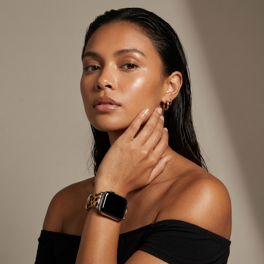 xoxo Wildhearts Apple Watch Lederarmband (Leopard)