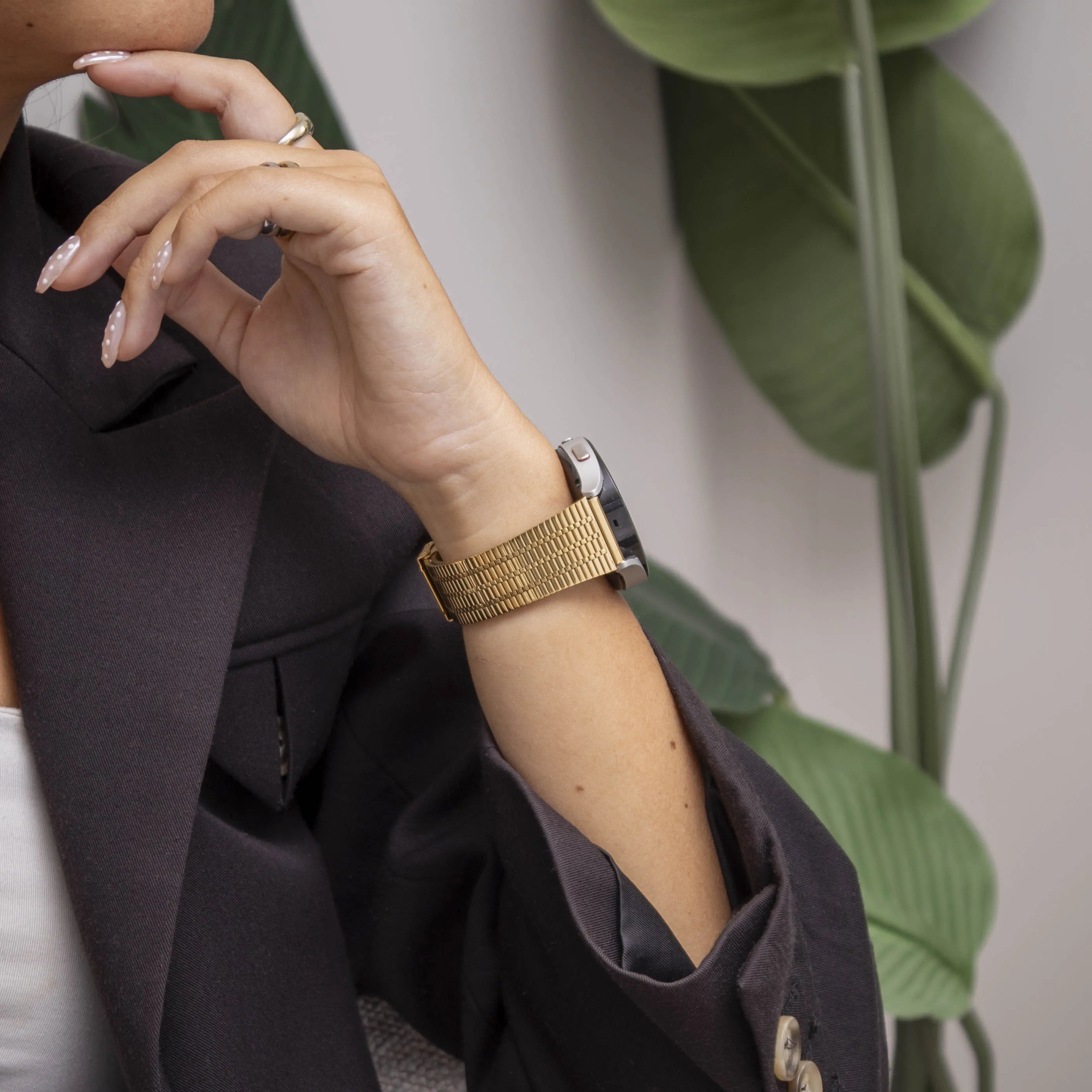 Polar Pacer Edelstahl-Armband (Gold)