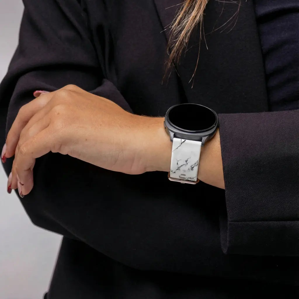 Samsung Galaxy Watch 8 - 44mm White Marble Armband