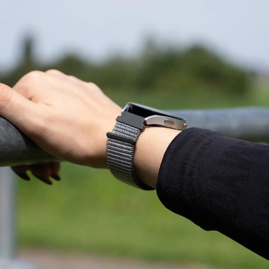 Amazfit Bip U (Pro) Nylonarmband (Grün/Grau)