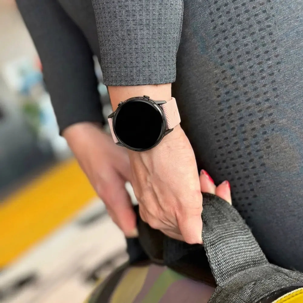 Bandz Garmin Venu 3s Silikonarmband 'Deluxe' (Hellrosa)