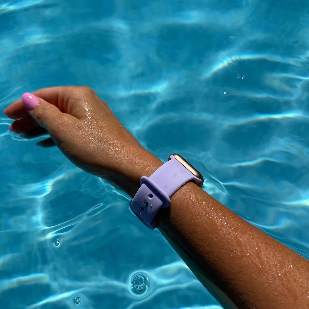 Apple Watch Silikonarmband (Flieder)