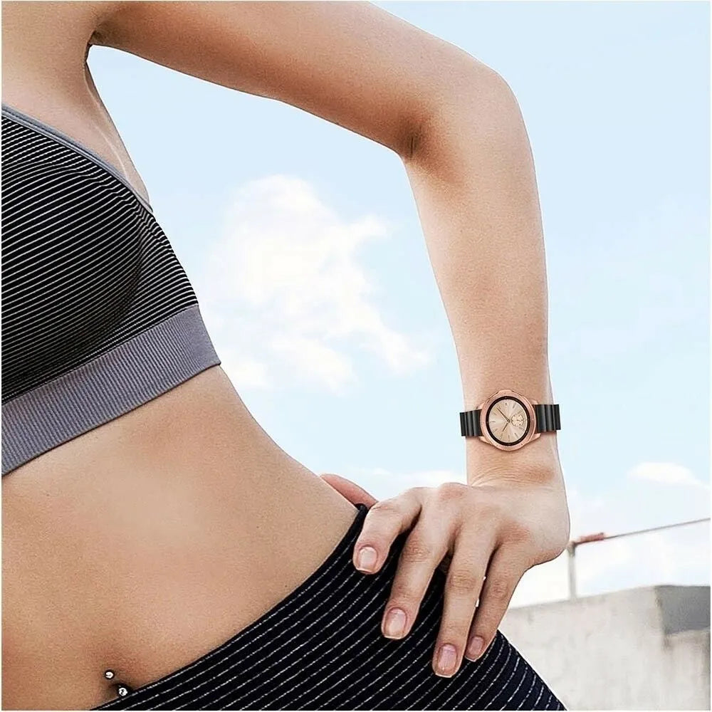 Premium Metal Strap, black, lifestyle photo