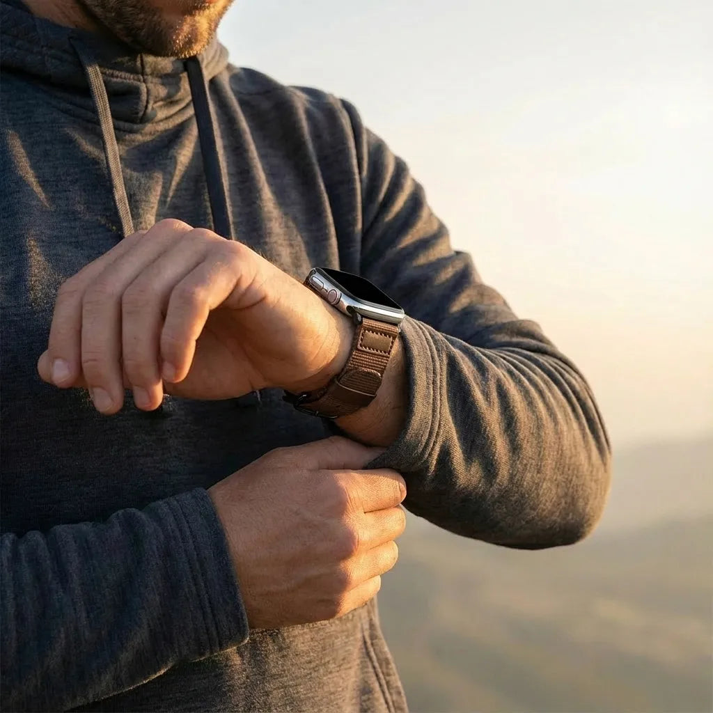 Apple Watch Canvas Armband (Braun)