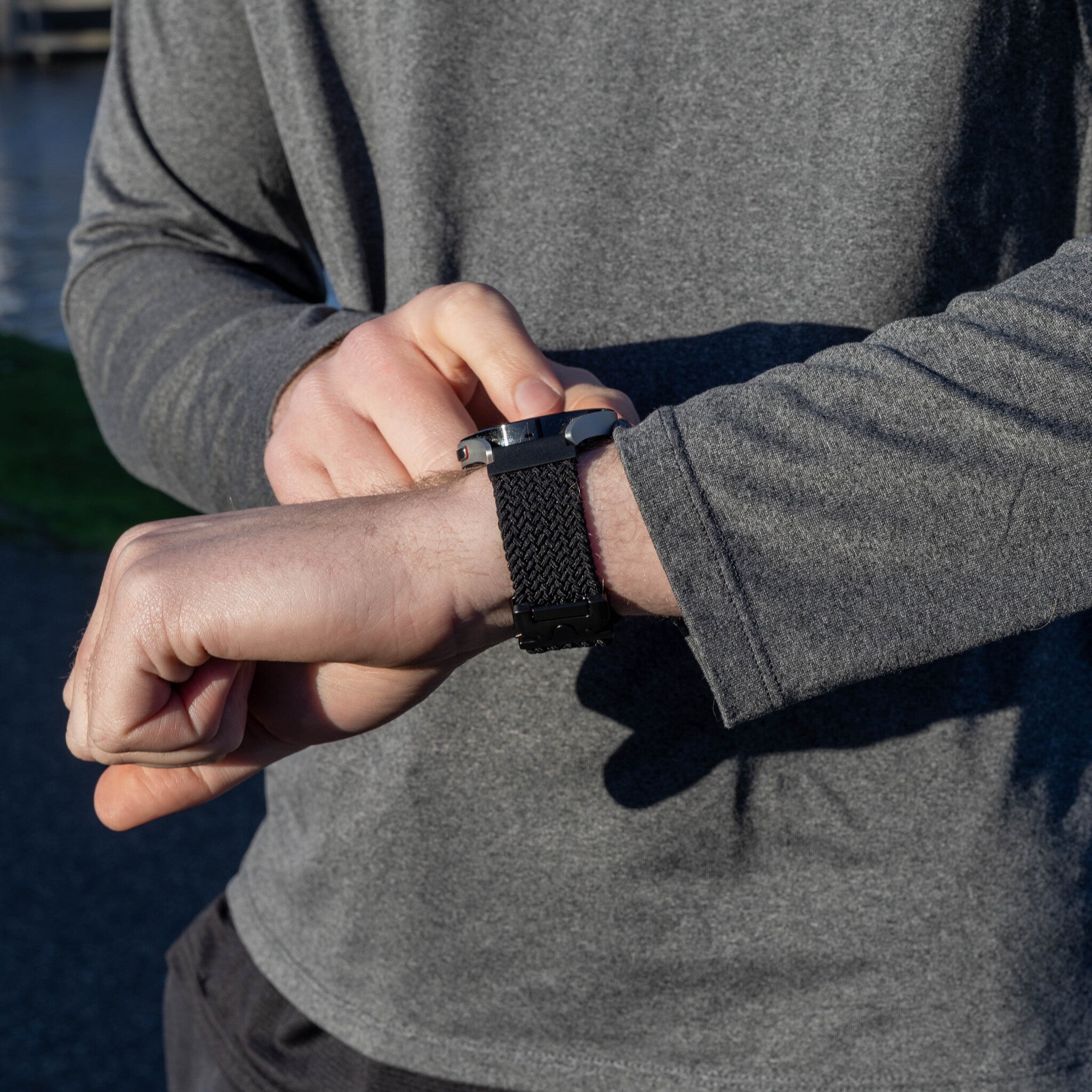 Xiaomi Watch S4 - 41mm Geflochtenes Armband mit Klickverschluss (Schwarz)