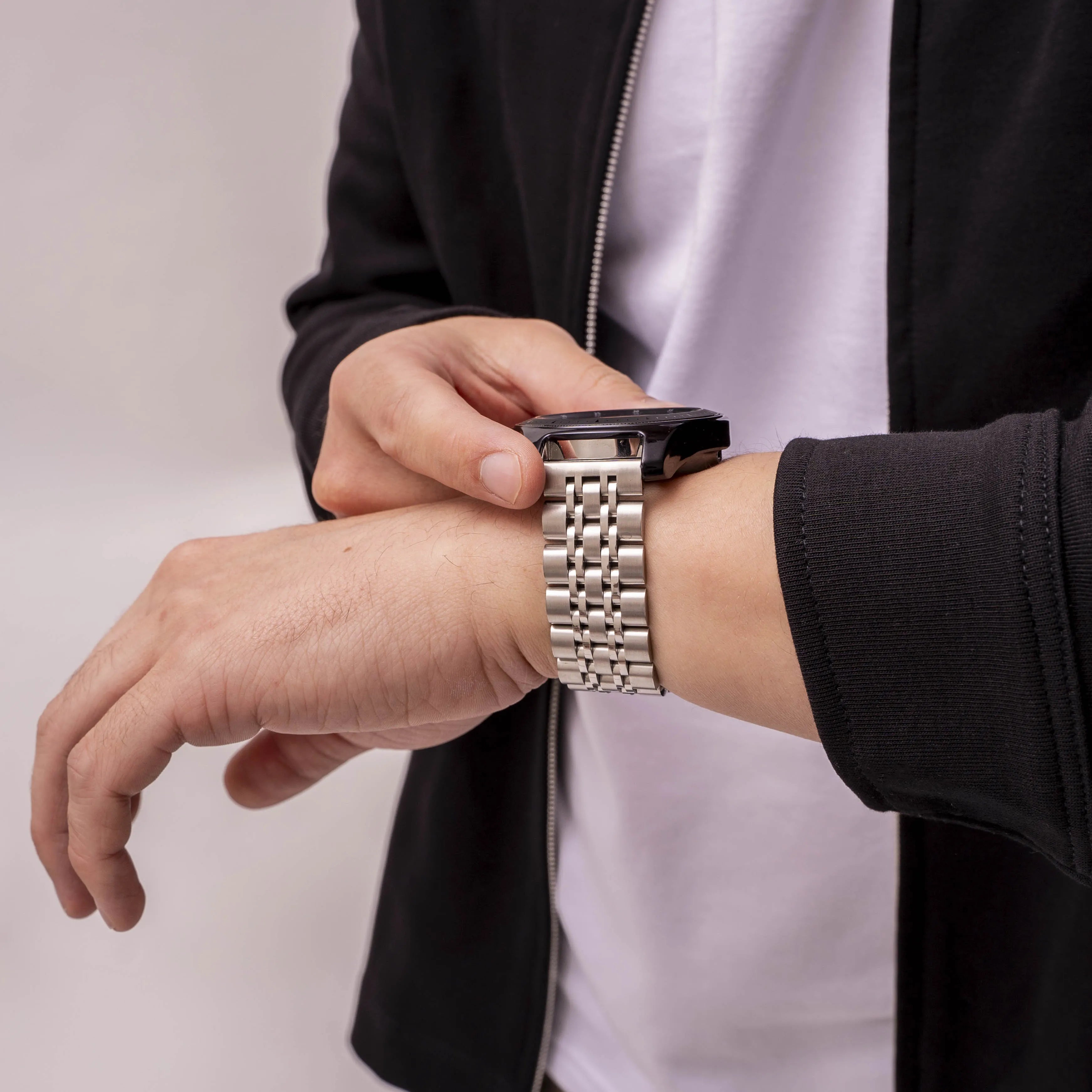 Amazfit GTR 2 Duo Gliederarmband (Silber)