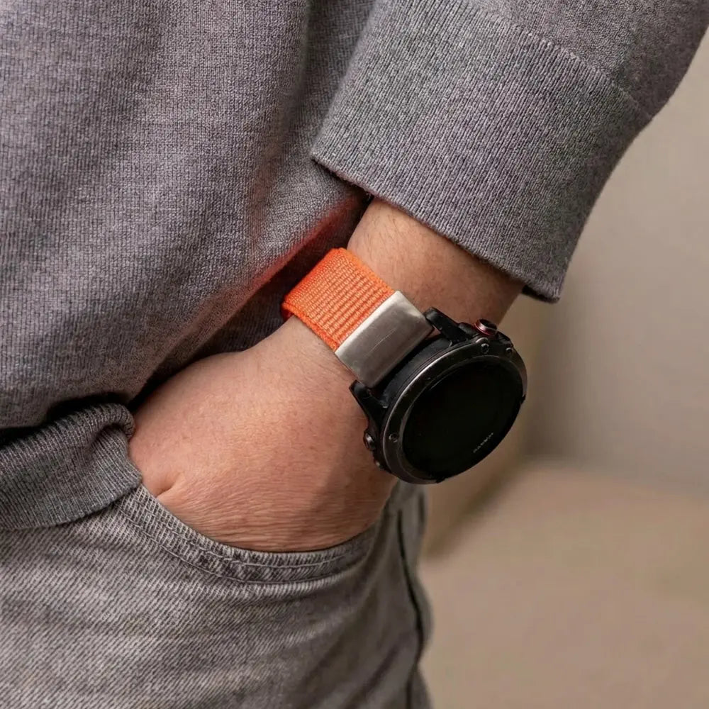 Garmin Fenix 7 Nylonarmband (Orange)