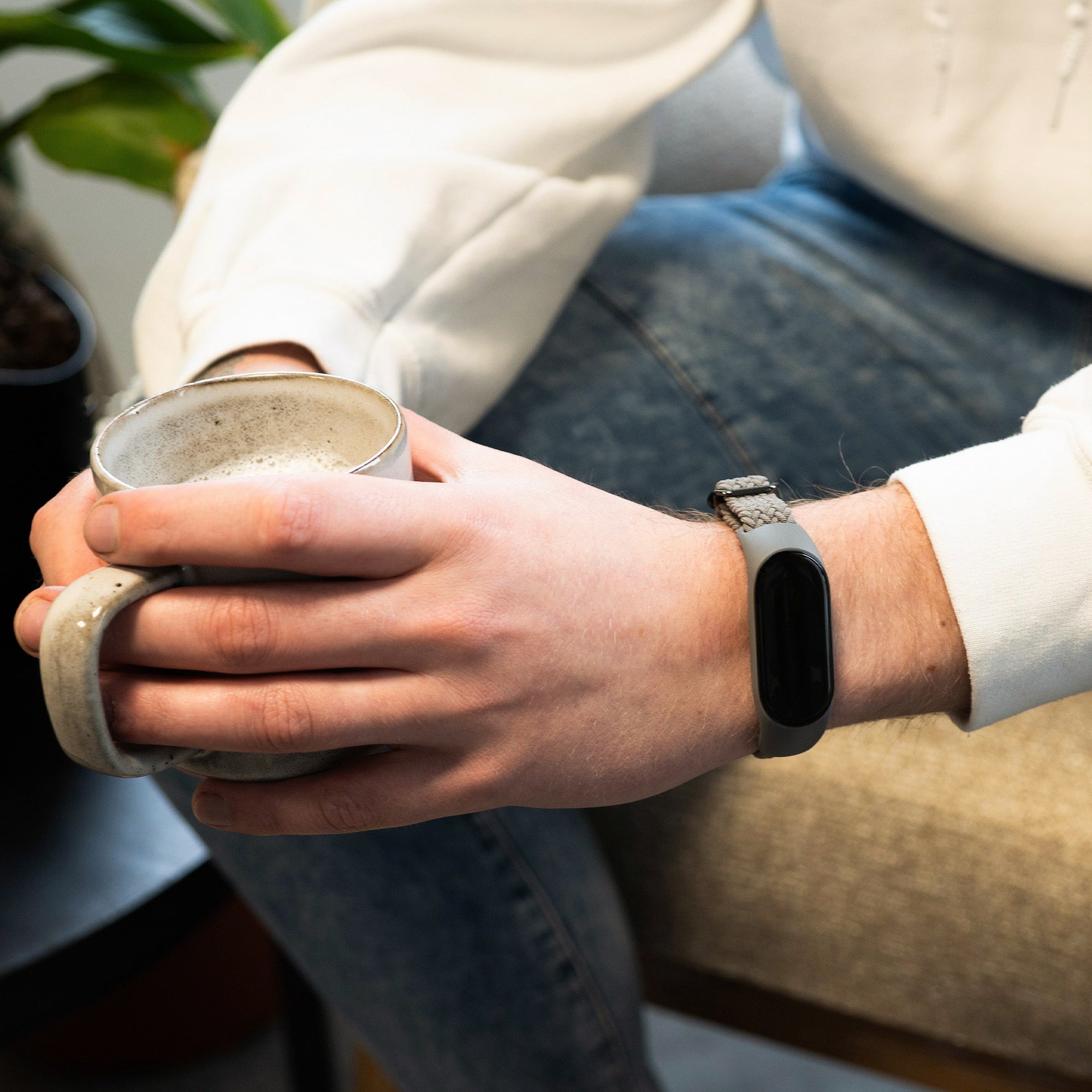 Xiaomi Mi Band 7 geflochtenes Armband (Dunkelgrau)