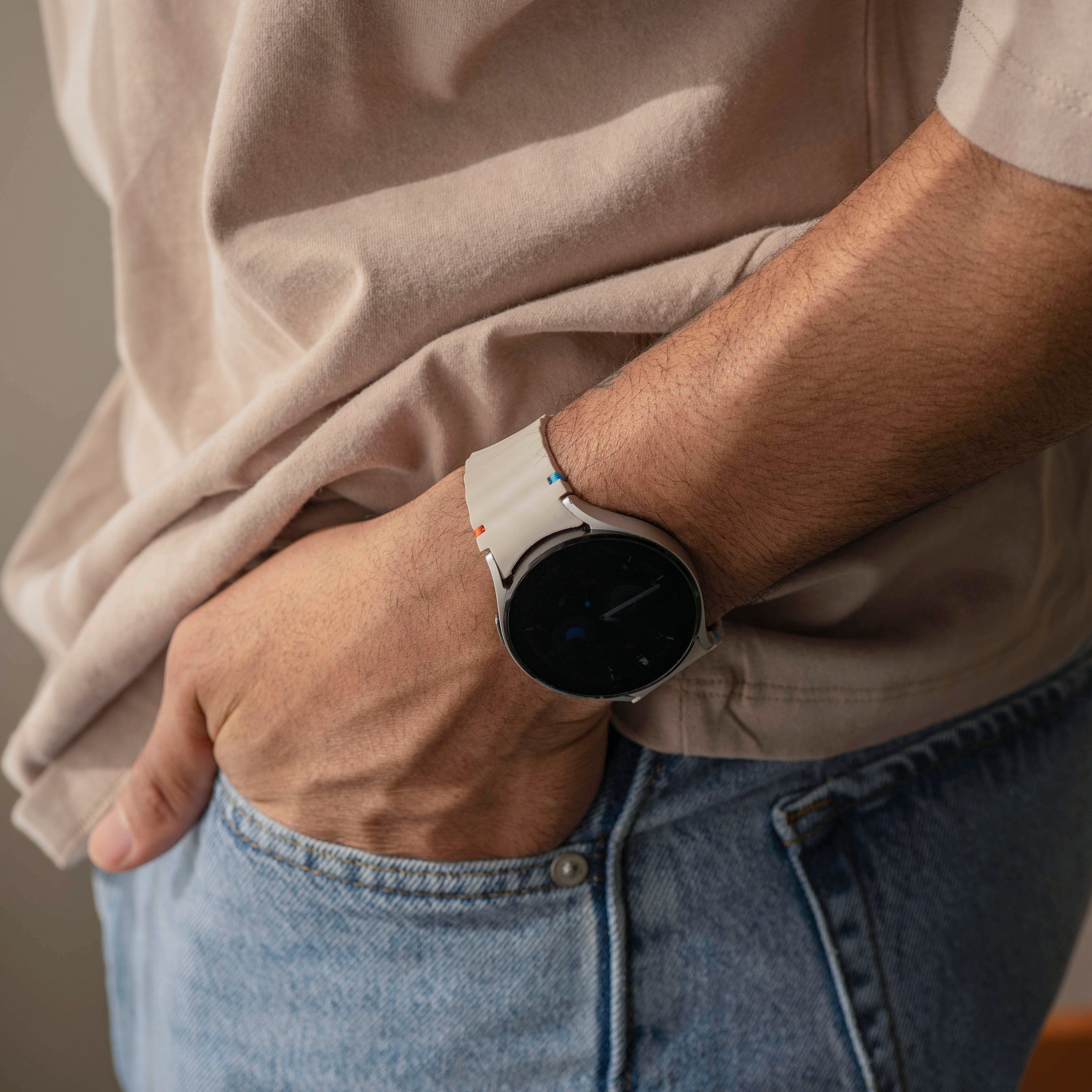 Samsung Galaxy Watch 7 - 44mm Wave Armband (Polarstern)