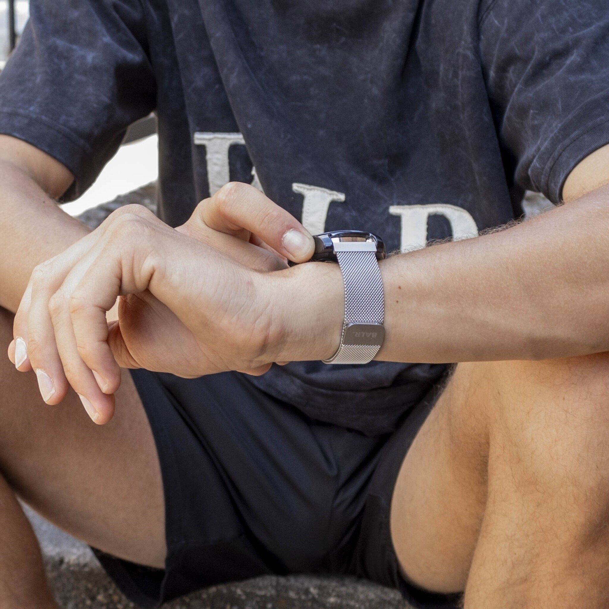 BALR Amazfit GTR 2 Milanese Strap (Silver)