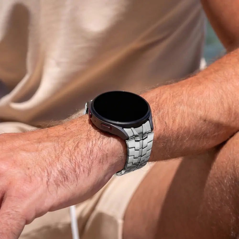 Bandz Samsung Galaxy Watch 5 Pro Stahlarmband 'Iron' (Silber)