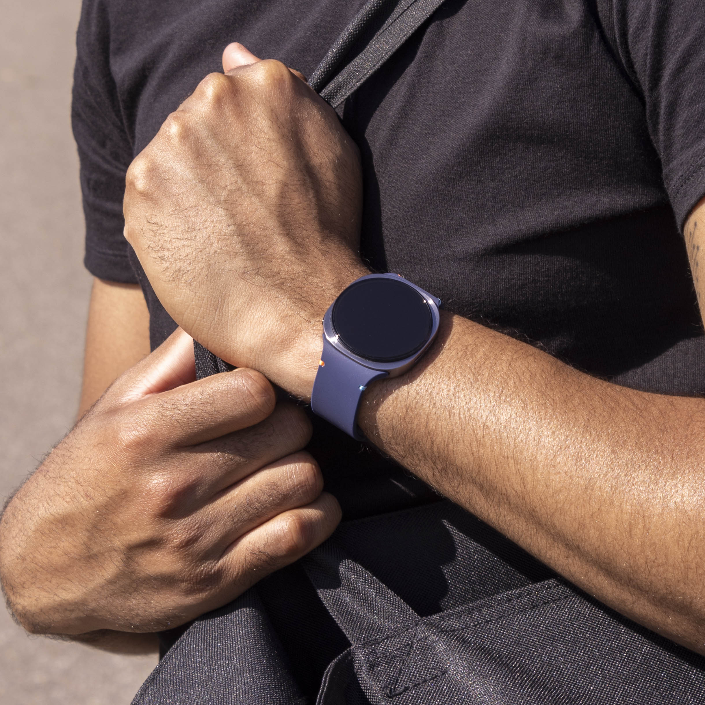 Samsung Galaxy Watch 8 - 44mm Silikonarmband (Dunkelblau)