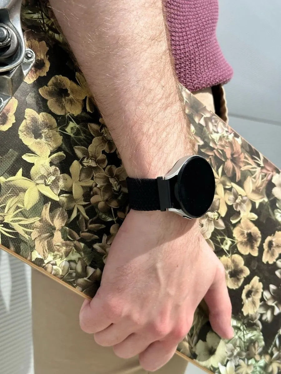 Suunto Race (en) verstellbares geflochtenes Armband (schwarz)