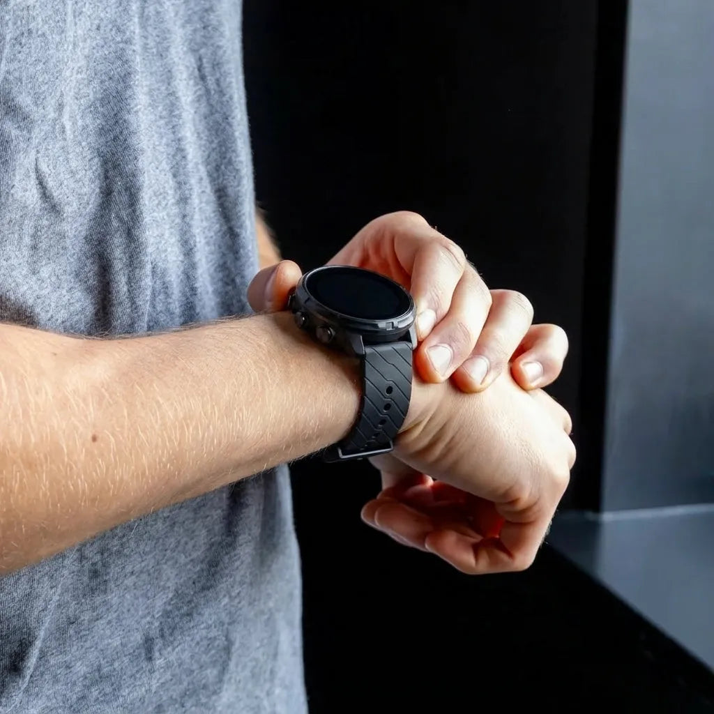Suunto 9 (Baro) Silikonarmband (Schwarz)