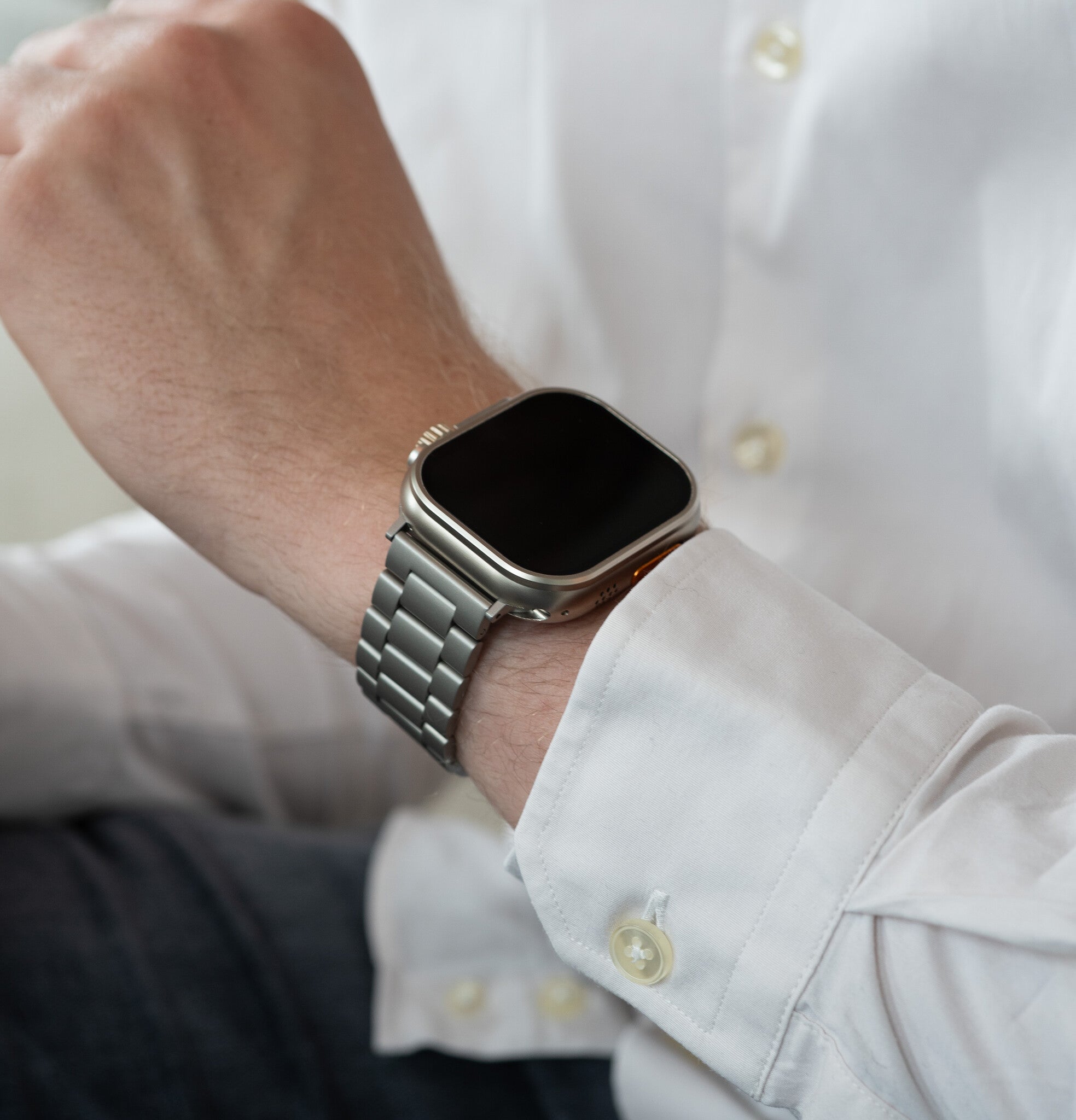 Apple Watch Ultra Stahlarmband (Titan)