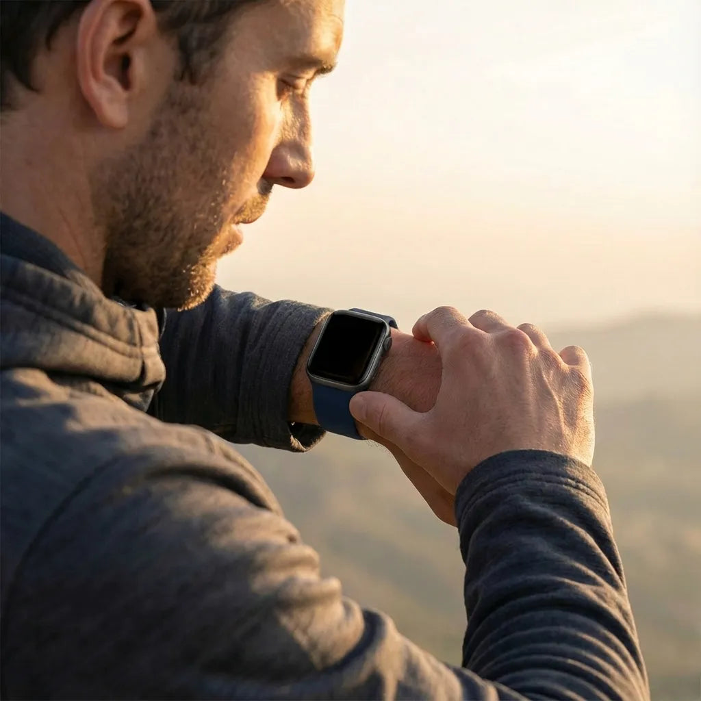 Apple Watch Klassisches Silikonarmband (Dunkelblau)