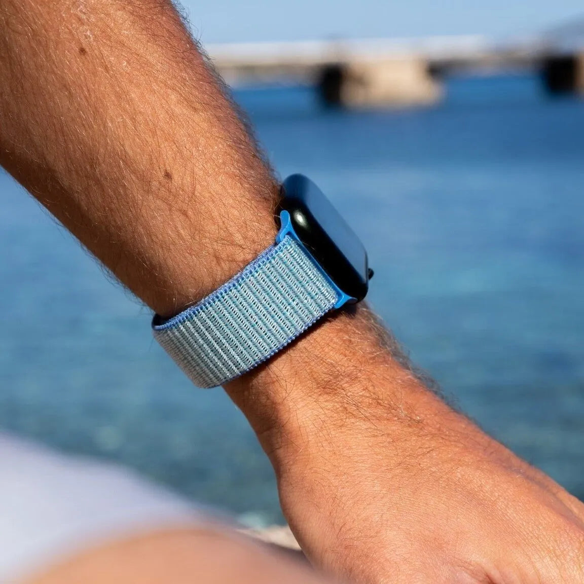 Nylon Strap, blue, lifestyle photo