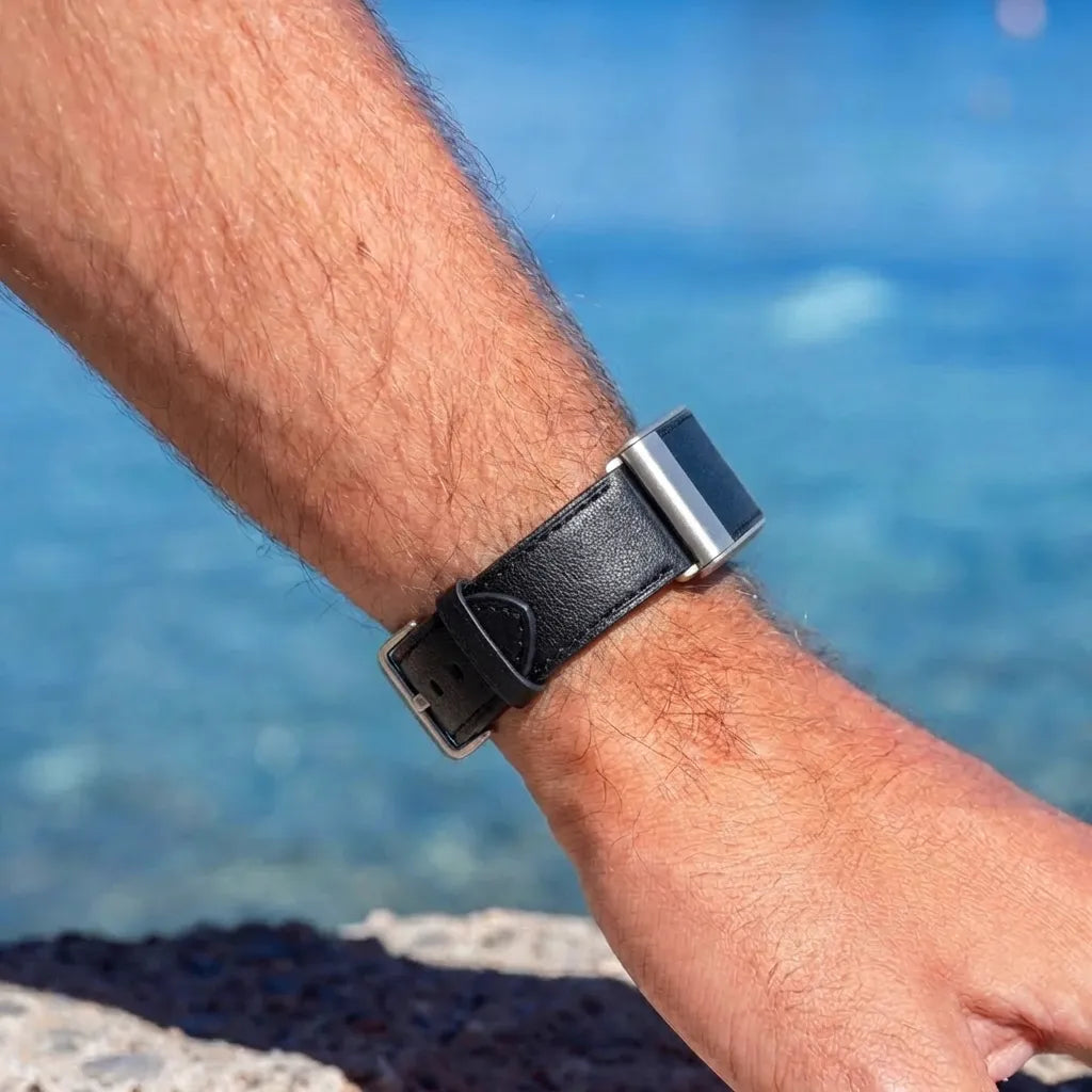 Whoop 5.0 Leather Strap (Black)