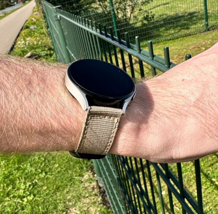 Samsung Galaxy Watch 3 45mm Nylon schnallenband (Khaki)