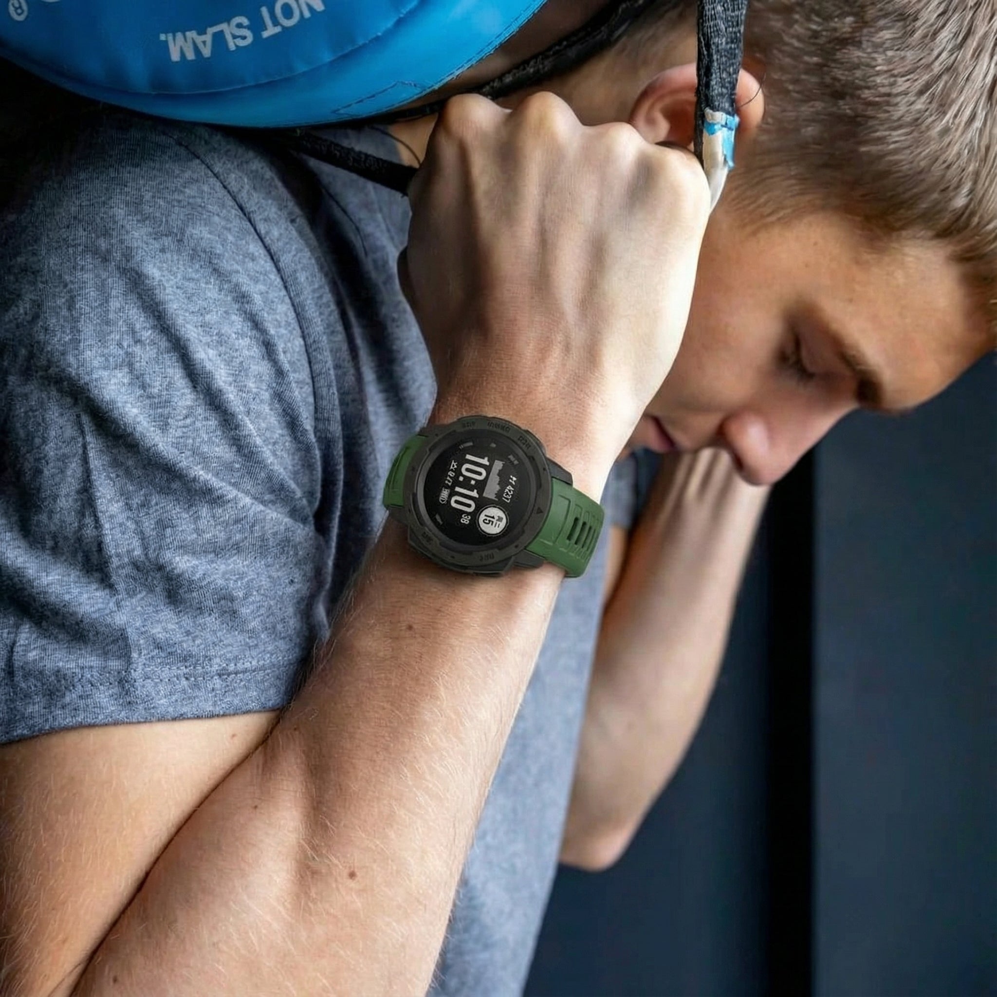 Garmin Instinct 1/2 Silikonarmband (Grün)