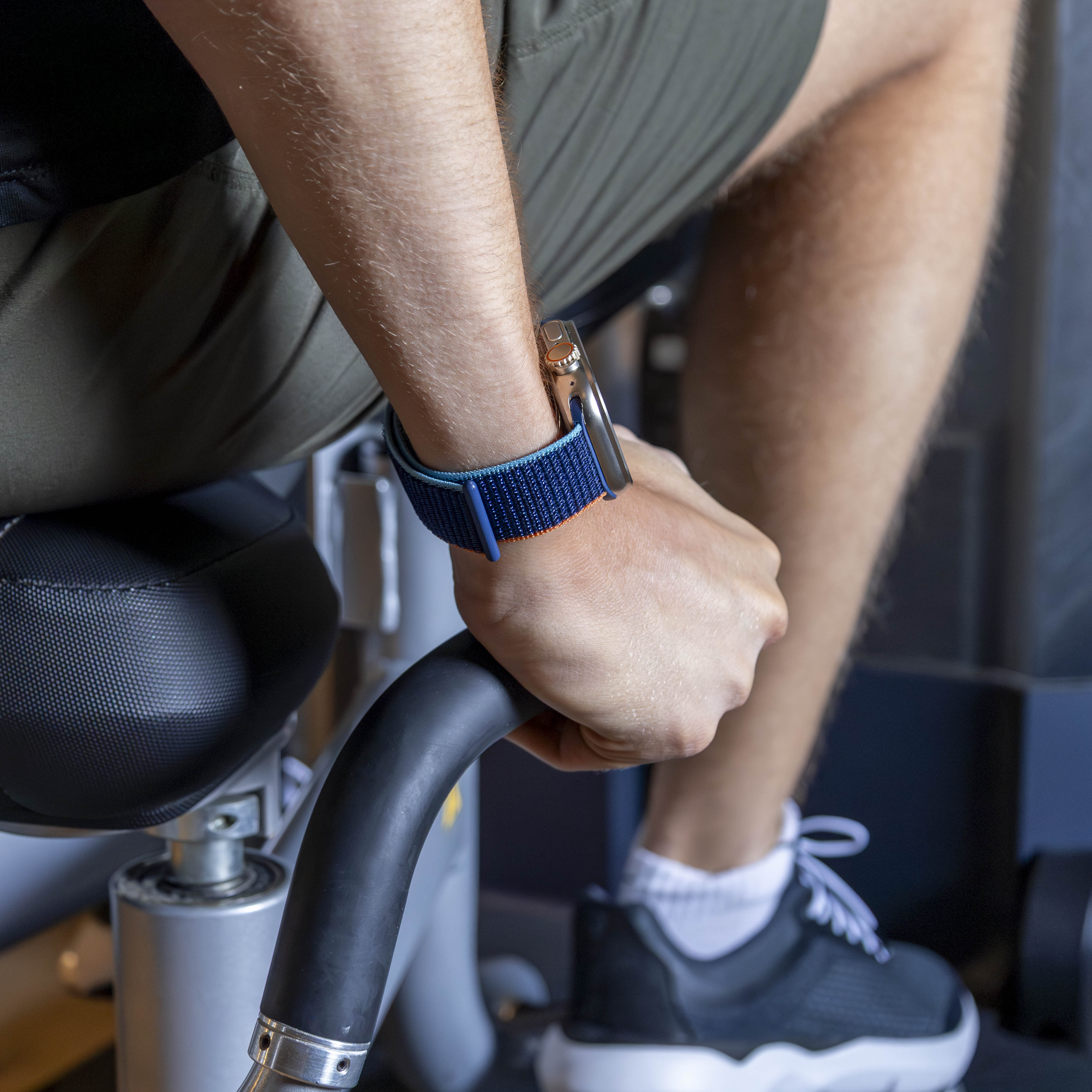 Bandz Apple Watch Ultra Nylonarmband 'Classic' (Blau Mix)