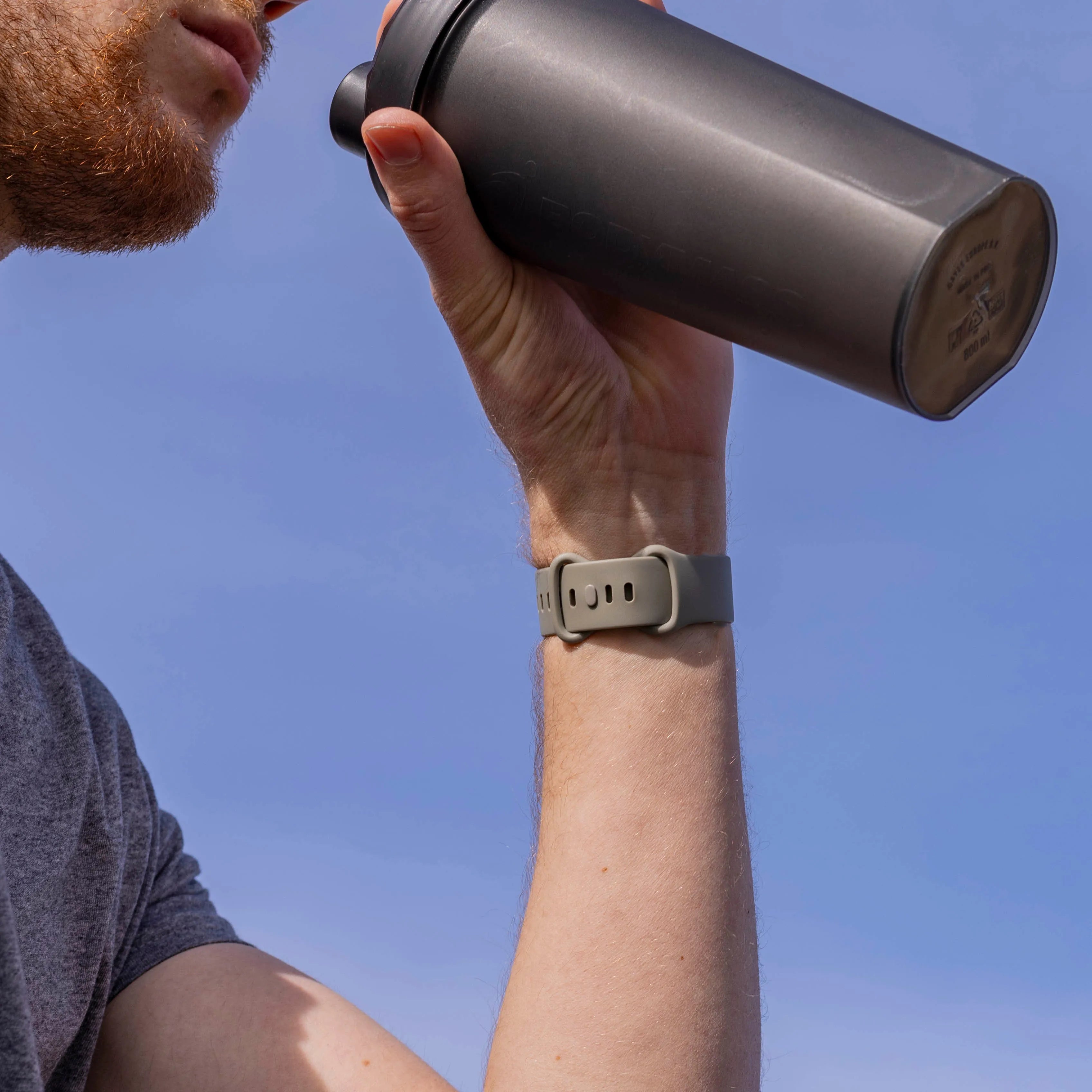 Fitbit Versa 3 Silikonarmband Classic (Grau)