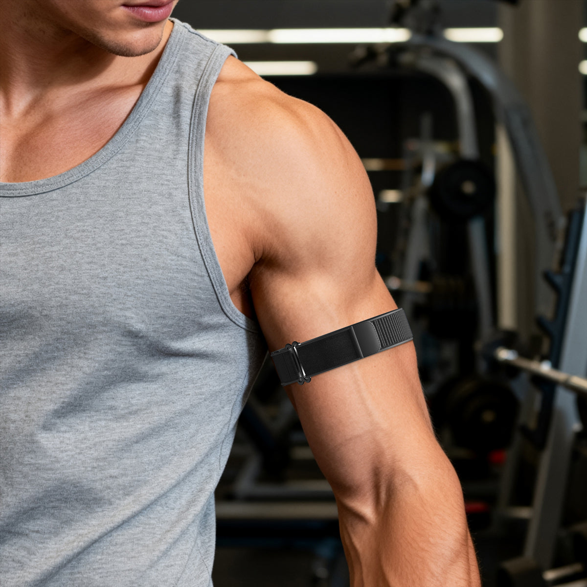 Amazfit Helio Strap Biceps Nylon Armband (Schwarz)