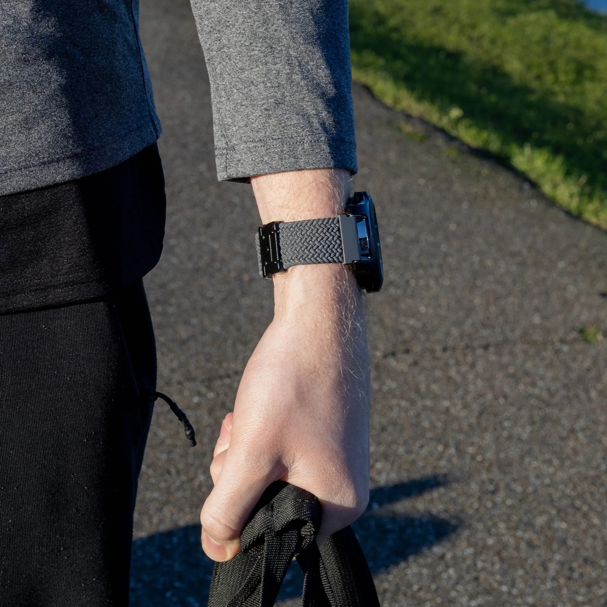 Suunto Nautic S Geflochtenes Armband mit P-Schnalle (Grau)