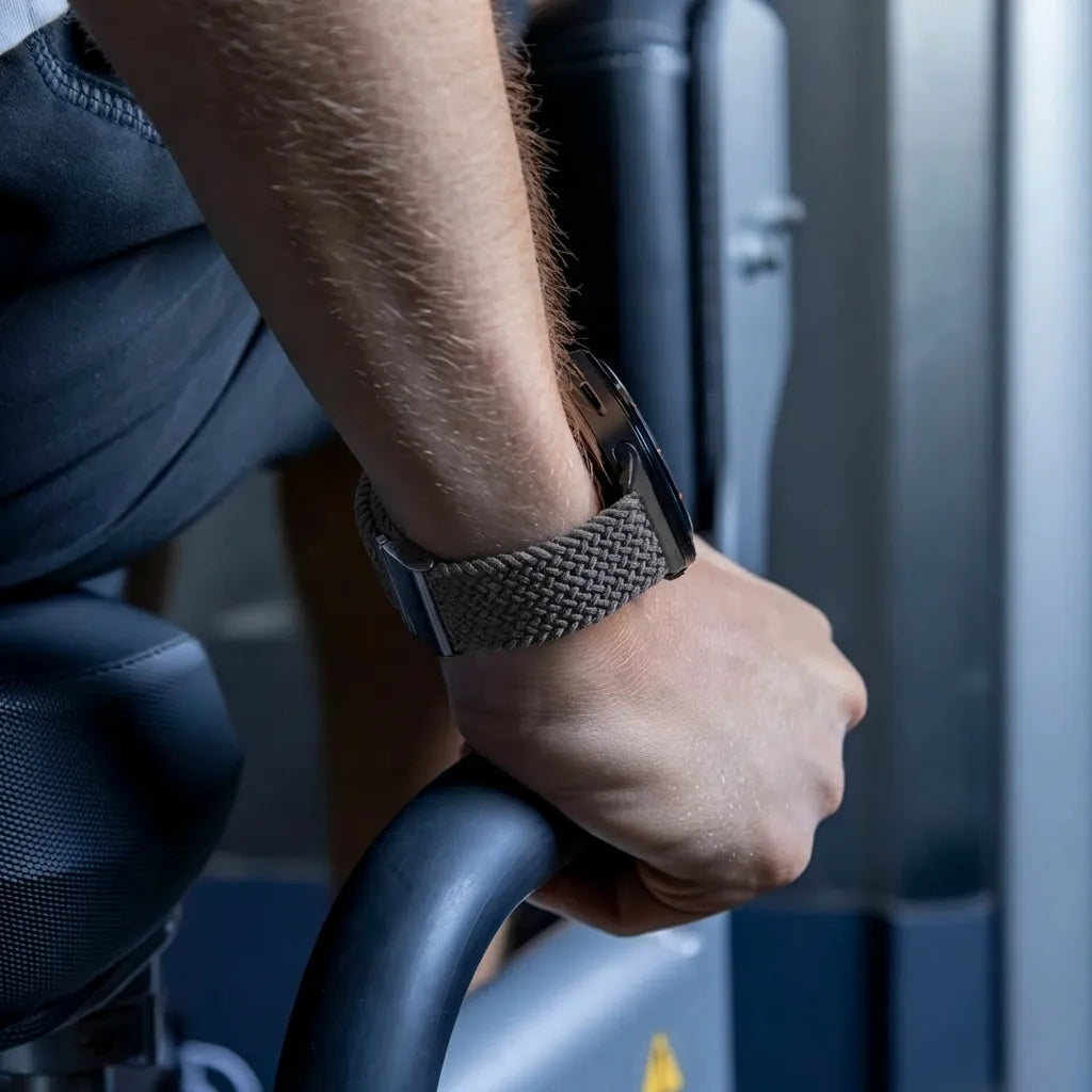 Samsung Galaxy Watch Ultra geflochtenes Nylonarmband (dunkelgrau)
