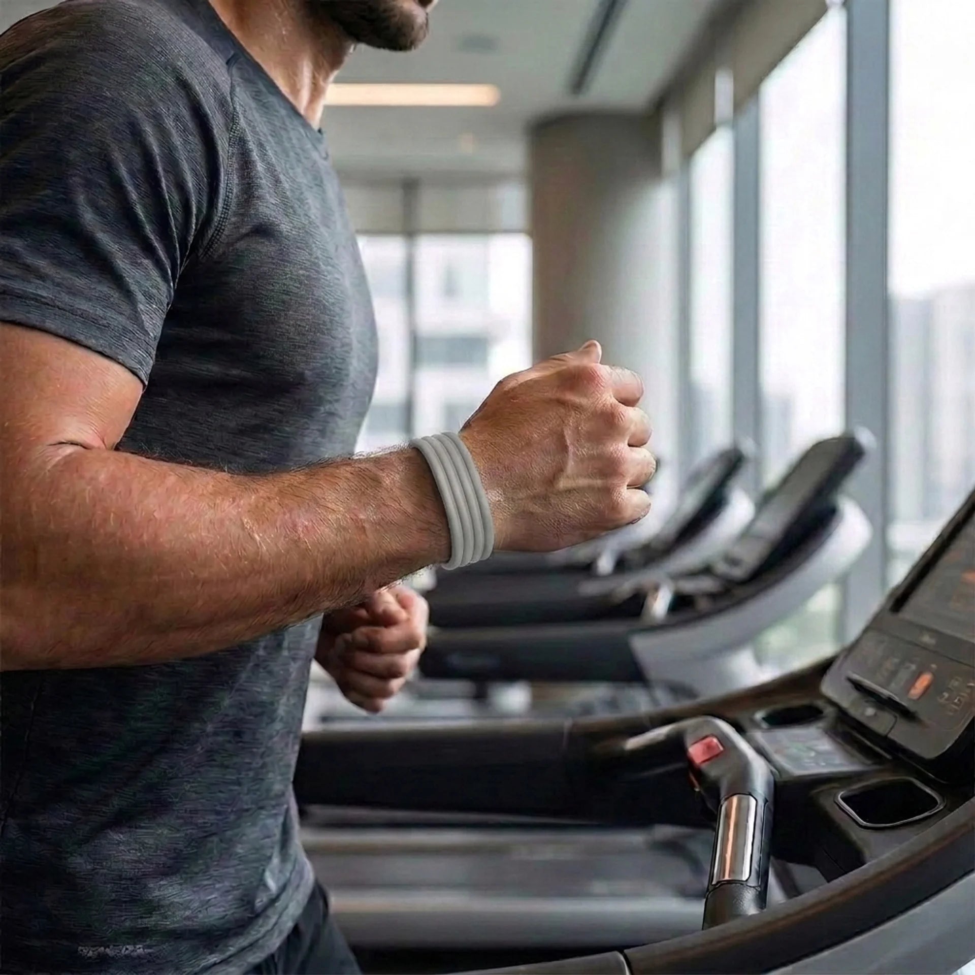 Fitbit Air Classic Silikonarmband (Hellgrau)