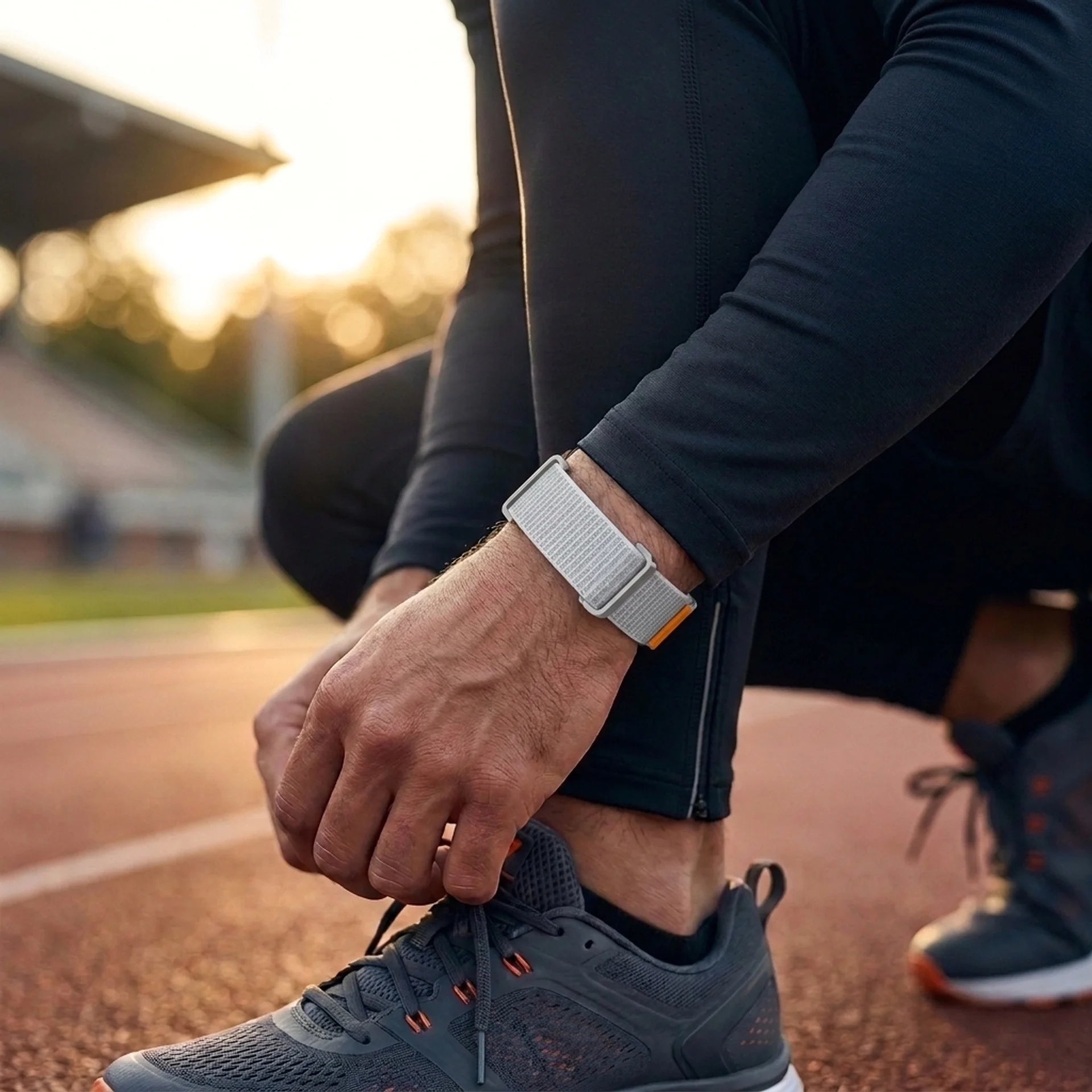 Fitbit Air Nylonband mit Rahmen (Muschelweiß)