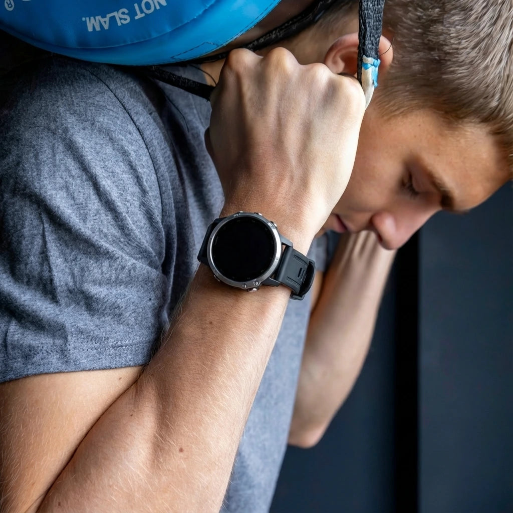 Garmin Fenix 7s Silikonarmband (Schwarz)