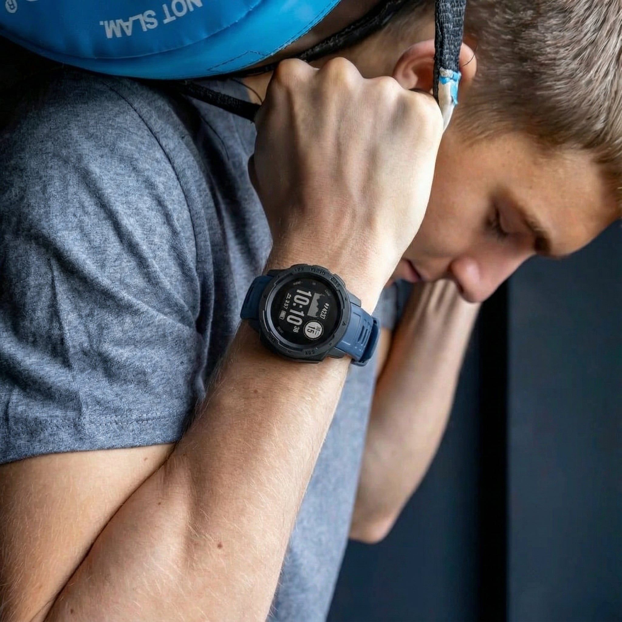 Garmin Instinct 1/2 Silikonarmband (Dunkelblau)