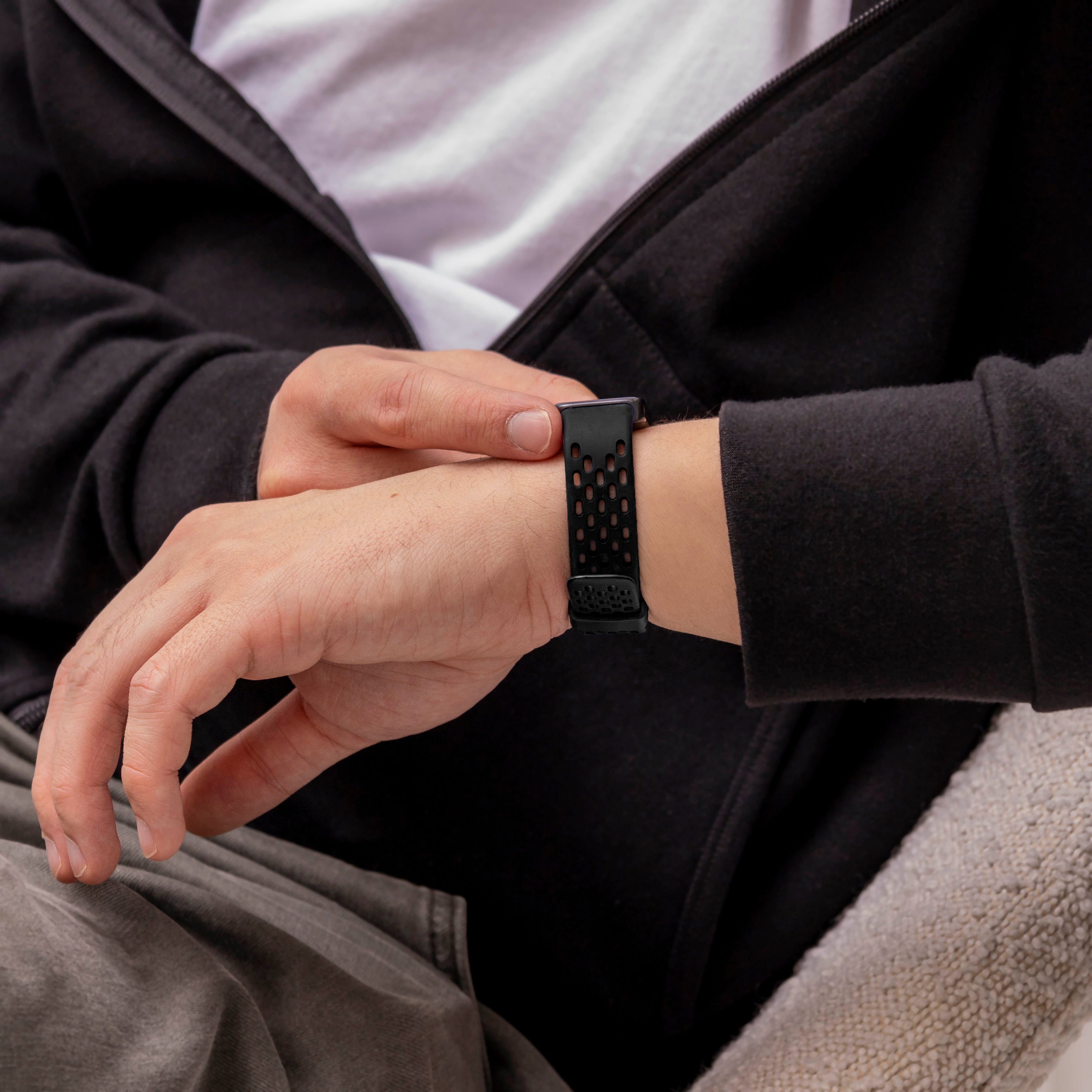 Huawei Band 8 Silicone Air Strap (Black)