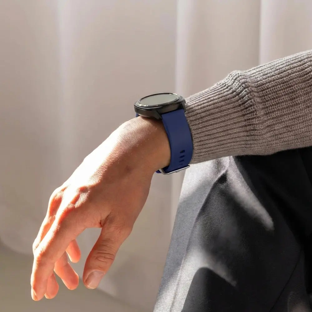 Bandz Garmin Forerunner 255s Silikonarmband 'Classic' (Dunkelblau)