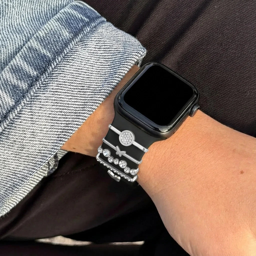 Anhänger für dein Apple Watch Armband - Butterfly (Silber)