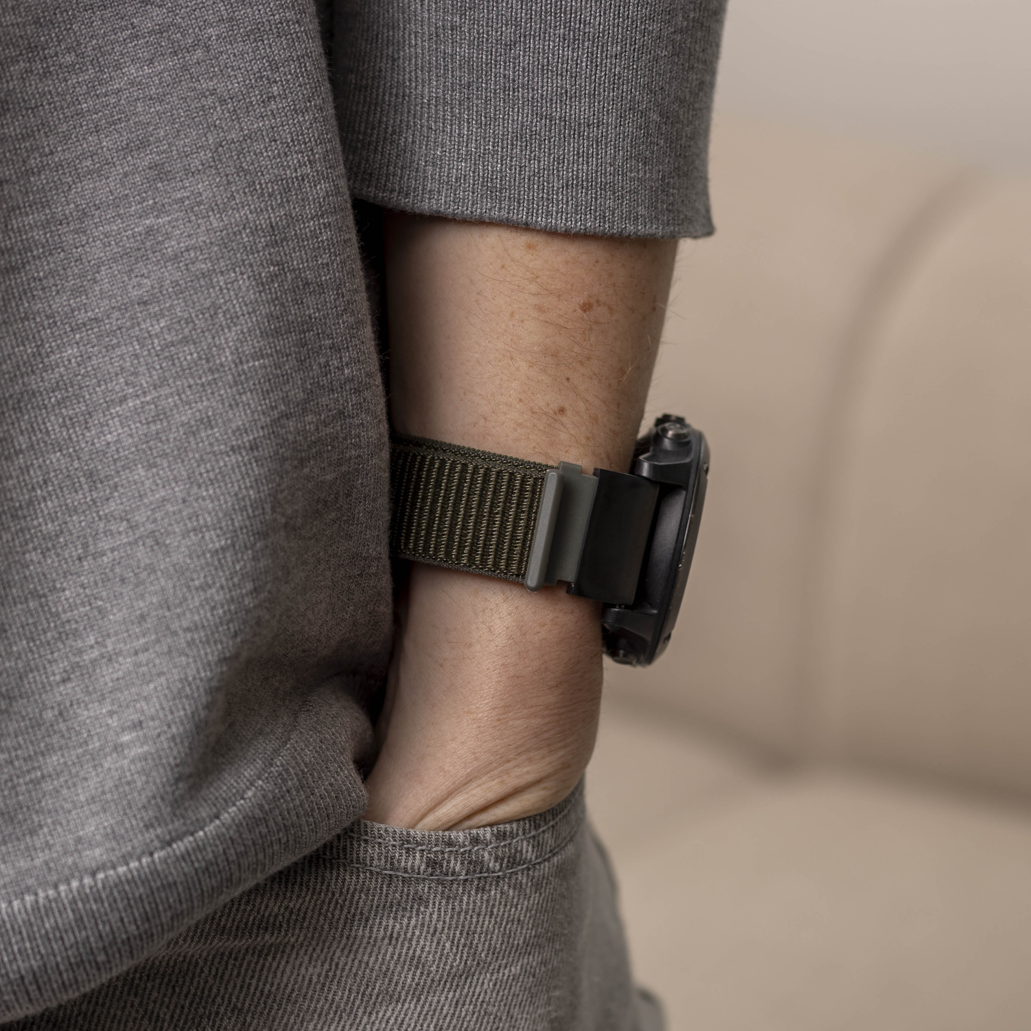 Garmin Enduro 1 / 2 / 3 Nylonarmband (Armeegrün)